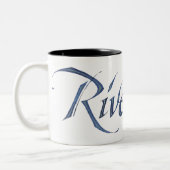 Rivendell Name Textured Zweifarbige Tasse (Links)