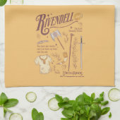 RIVENDELL™ Watercolor Collage Graphic Geschirrtuch (Gefaltet)