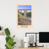 River Ayr Way Schottlands Große Trails Poster (Heimbüro)
