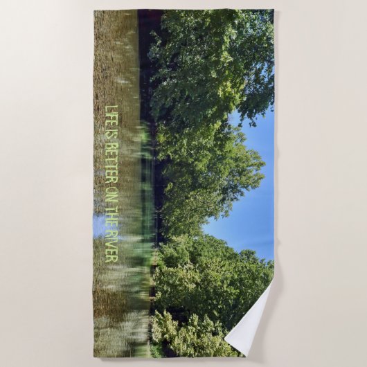 River Beach Tower Strandtuch (Vorderseite)