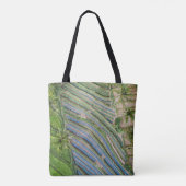 River between coconut trees painting tasche (Rückseite)