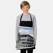 River Boat Popout Art, Kinder Full Print Schürze (Getragen)