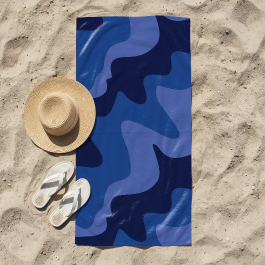 River Breeze Navy Blue Strandtuch