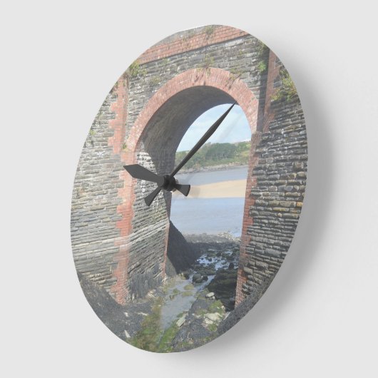 river bridge große wanduhr (Winkel)