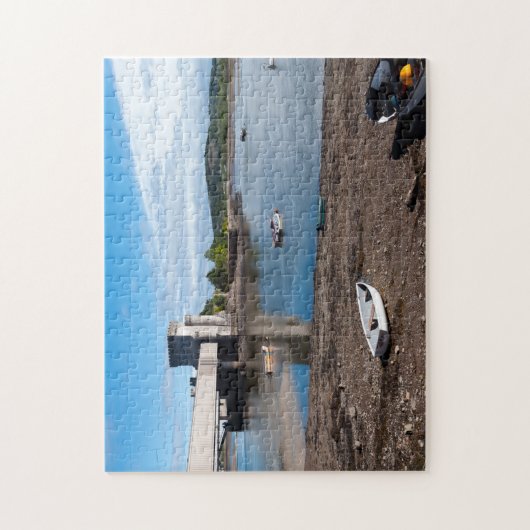 River Conwy Rail Bridge und Tower Puzzle (Vertikal)