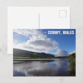 River Conwy Wales Welsh Travel Foto Postkarte (Vorne/Hinten)