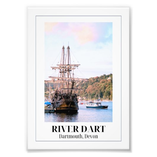 River Dart, Darmouth, Devon Fotodruck (Vorne)