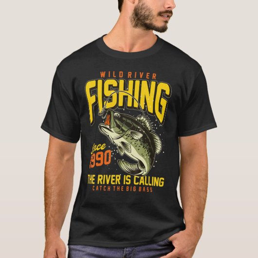 River Fishing Sie zu Nah T-Shirt (Vorderseite)