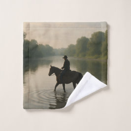 River Ford Shower Curtain - Western Water Landscap Waschlappen