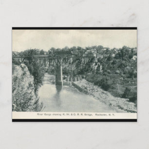 River Gorge Bridge, Rochester NY Vintag Postkarte