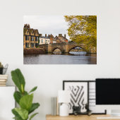 River Great Ouse at St Ives Cambridgeshire UK Poster (Heimbüro)