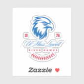 River Hawks - UMass Lowell Aufkleber (Blatt)