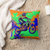 River Hopping - Motocross Rider Kissen (Decke)