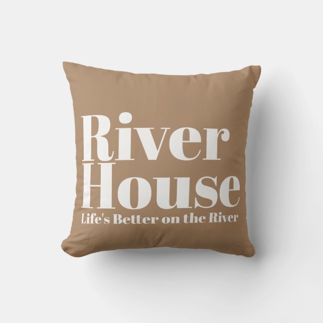 River House Outdoor Throw Kissen (Vorderseite)