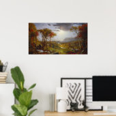 River Hudson - Jasper F. Cropsey Fine Art Poster (Heimbüro)