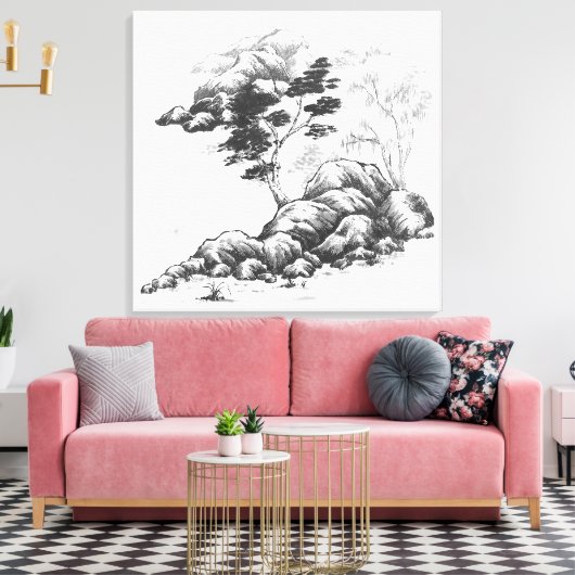 River Impression Leinwanddruck (Insitu (Wohnzimmer))