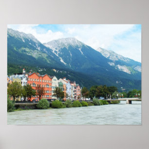 River Inn in Innsbruck Poster