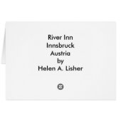 River Inn und Innsbruck-Karte (Rückseite Horizontal)