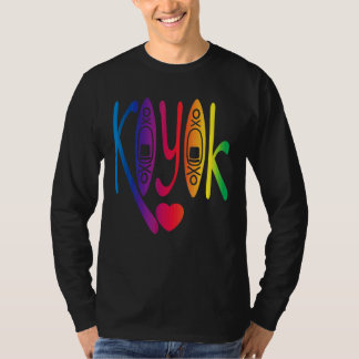 River Kayaking Herz für Lake Kayak Trip Bootfahren T-Shirt