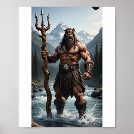 River King Trident Berg Krieger Poster (Vorne)