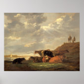 River Landscape - Aelbert Cuyp Fine Art Poster (Vorne)