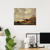 River Landscape - Aelbert Cuyp Fine Art Poster (Heimbüro)