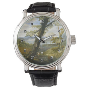 River Landscape Classic Art Wrist Watch Armbanduhr