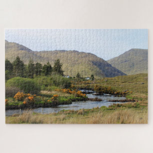River Landscape, Grafschaft Mayo, Irland. Puzzle