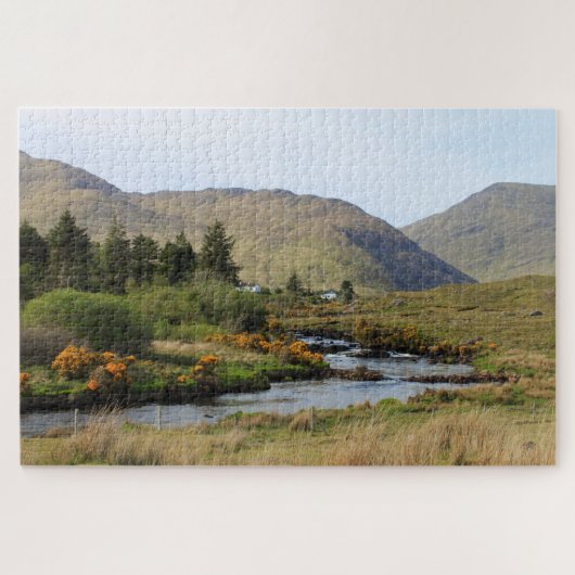 River Landscape, Grafschaft Mayo, Irland. Puzzle (Horizontal)