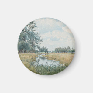 River Landscape near St. Ives, Huntingdonshire Magnet
