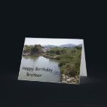 River Landscape Personalised Brother Birthday Karte<br><div class="desc">Greeting card river landscape brother birthday card. Customise this birthday card with any text then have it printed and sent to you or instantly download it to your mobile device. Should you require any help with customising then contact us through the link on this page. Landscape photography personalised brother birthday...</div>