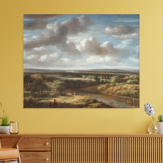 River Landscape, Philips Koninck, 1676 Leinwand Pr (Insitu (Wohnzimmer))