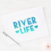 River Life Oval Sticker (Umschlag)