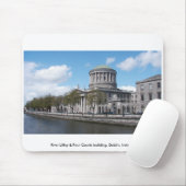 River Liffey & Four Courts, Dublin Irland. Mousepad (Mit Mouse)
