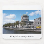 River Liffey & Four Courts, Dublin Irland. Mousepad (Vorne)