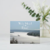 River Living - Wir haben uns bewegt! Adressänderun Ankündigungspostkarte (Stehend Vorderseite)