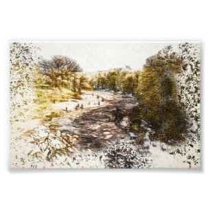River Lune von Devil's Bridge, Kirkby Lonsdale Fotodruck