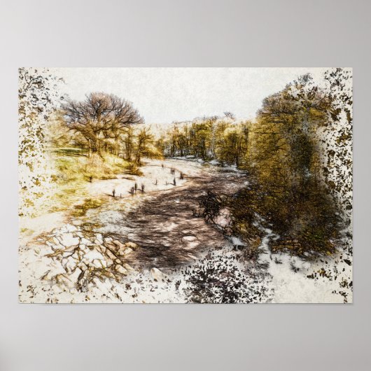 River Lune von Devil's Bridge, Kirkby Lonsdale Poster (Vorne)