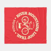 River Mountains Loop Trail (Radfahren) Fleecedecke (Vorderseite (Horizontal))