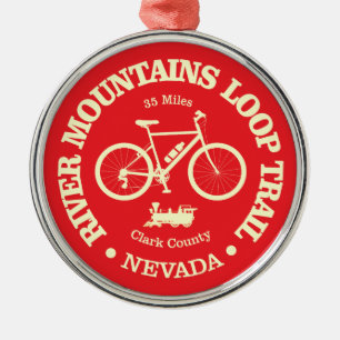 River Mountains Loop Trail (Radfahren) Ornament Aus Metall