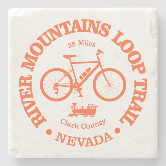 River Mountains Loop Trail (Radfahren) Steinuntersetzer (Vorderseite)