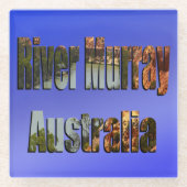 River Murray Australia Picture Logo, Glasuntersetzer (Vorderseite)