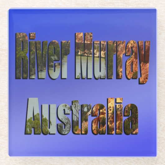 River Murray Australia Picture Logo, Glasuntersetzer (Vorderseite)