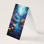 River Mushrooms Folding Lesezeichens Bookmarkers Visitenkarten (Rückseite)