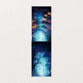 River Mushrooms Folding Lesezeichens Bookmarkers Visitenkarten (Außenseite Aufgefaltet)