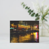 River Night Life Postkarte (Stehend Vorderseite)