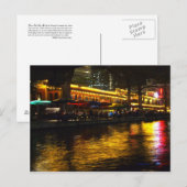 River Night Life Postkarte (Vorne/Hinten)