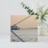 River Nile Sunset Flat Greeting Card Karte (Stehend Vorderseite)