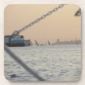 River Nile Sunset Hard Plastic Untersetzer (Vorderseite)