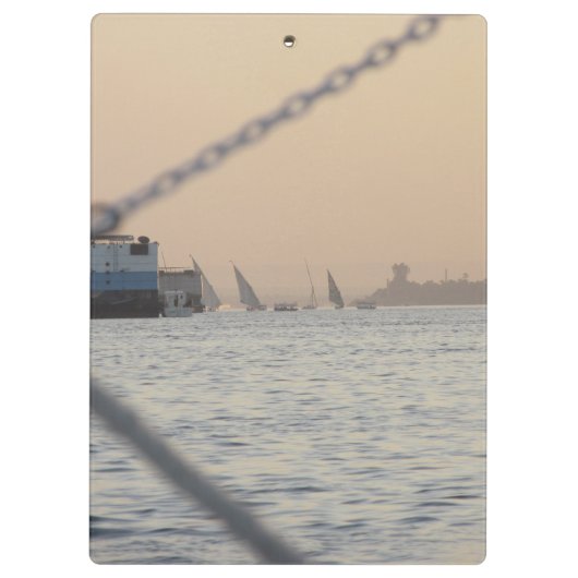 River Nile Sunset Klemmbrett (Rückseite)